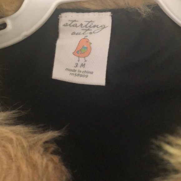 3 month brown/ tan fur vest. OBO - Picture 3 of 4